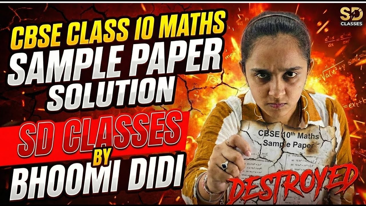 SAMPLE PAPER DESTROYED BY BHOOMI DIDI II MATHEMATICS II CBSE CLASS 10th II