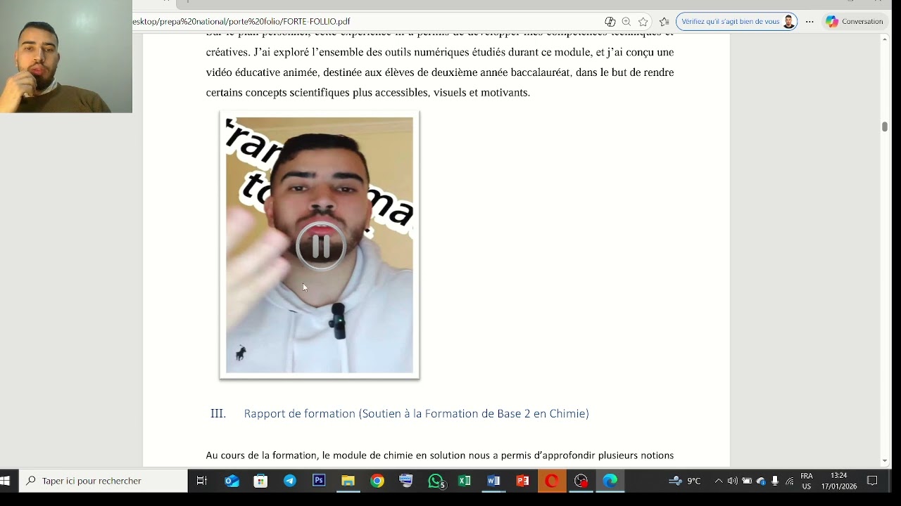 كيفاش نقاد الملف التراكمي (Porte-folio) و ( Rapport de stage) بالمركز الجهوي للمهن التربية و التعليم