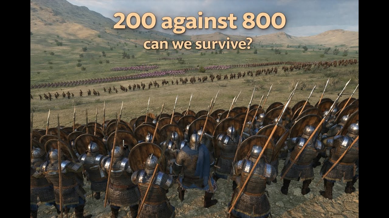 Mount and Blade Bannerlord 2: 800 enemies vs 200 allies