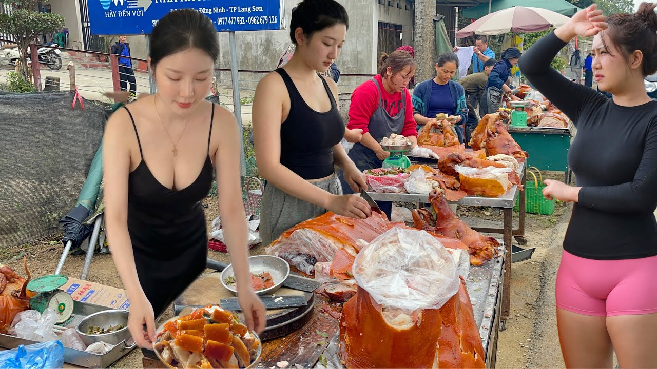 大きな豚肉の部位を無数に取り揃えたローストポークの楽園。