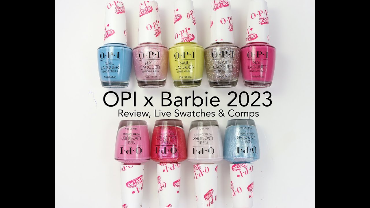 Коллекция кукол OPI X Barbie The Movie: обзор, живые образцы и сравнения