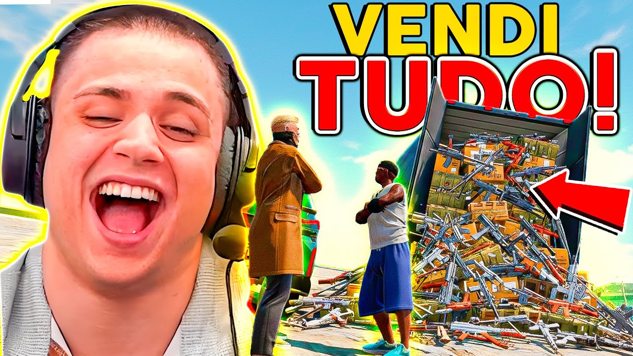 GANHEI MILHÕES VENDENDO ARMAMENTO no GTA RP (Paulinho o LOKO)