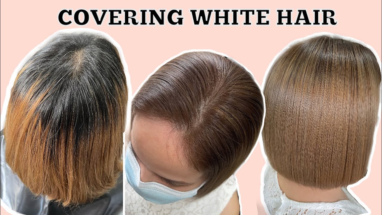 COVERING WHITE HAIR GOING TO LIGTH ASH BLONDE (hairtutorial /dailyroutine)