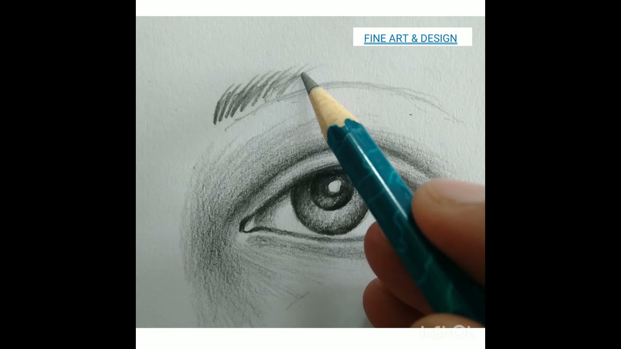 How to Draw front eye for beginners. #Pencil shading #Eye