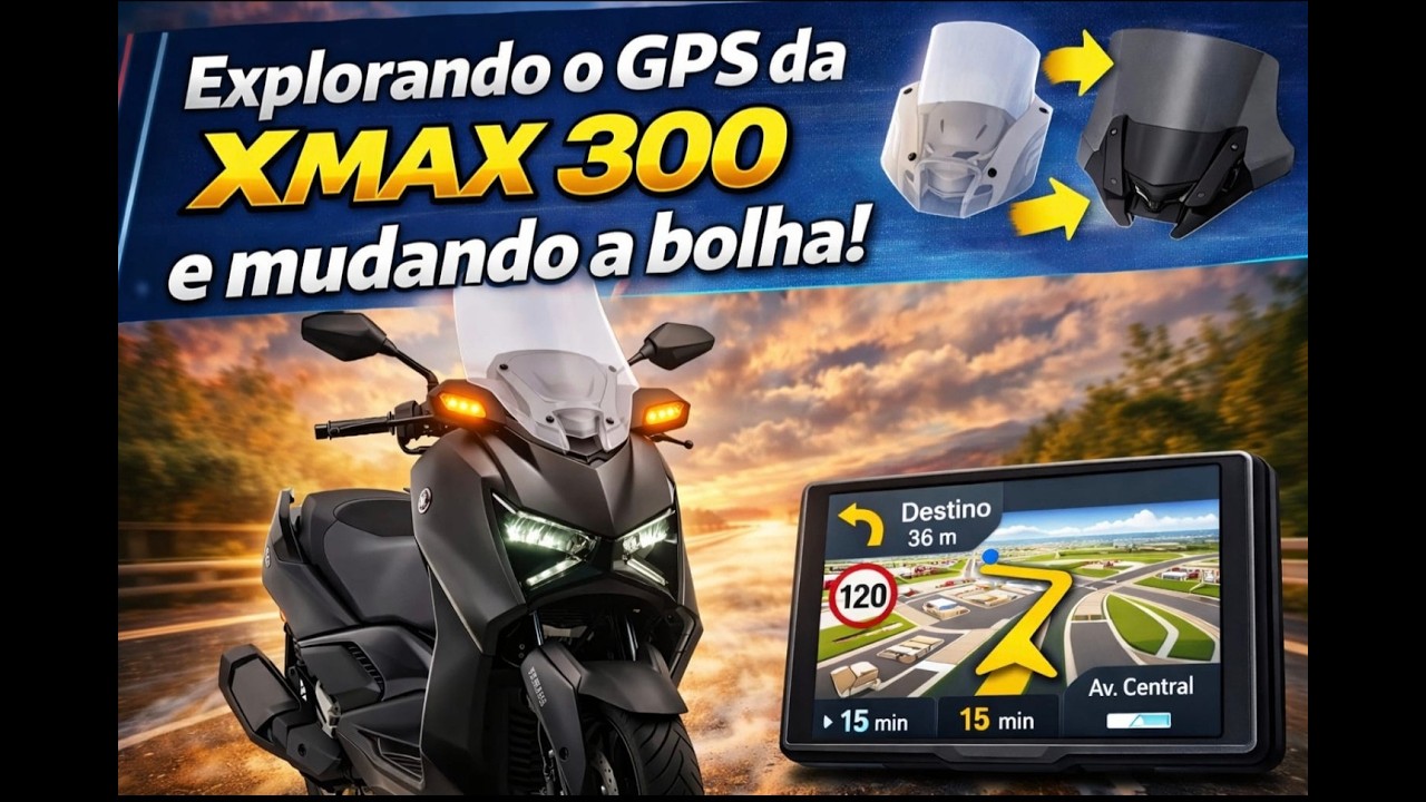 GPS da XMAX 300, BOLHA e mais....(índice na descrição)