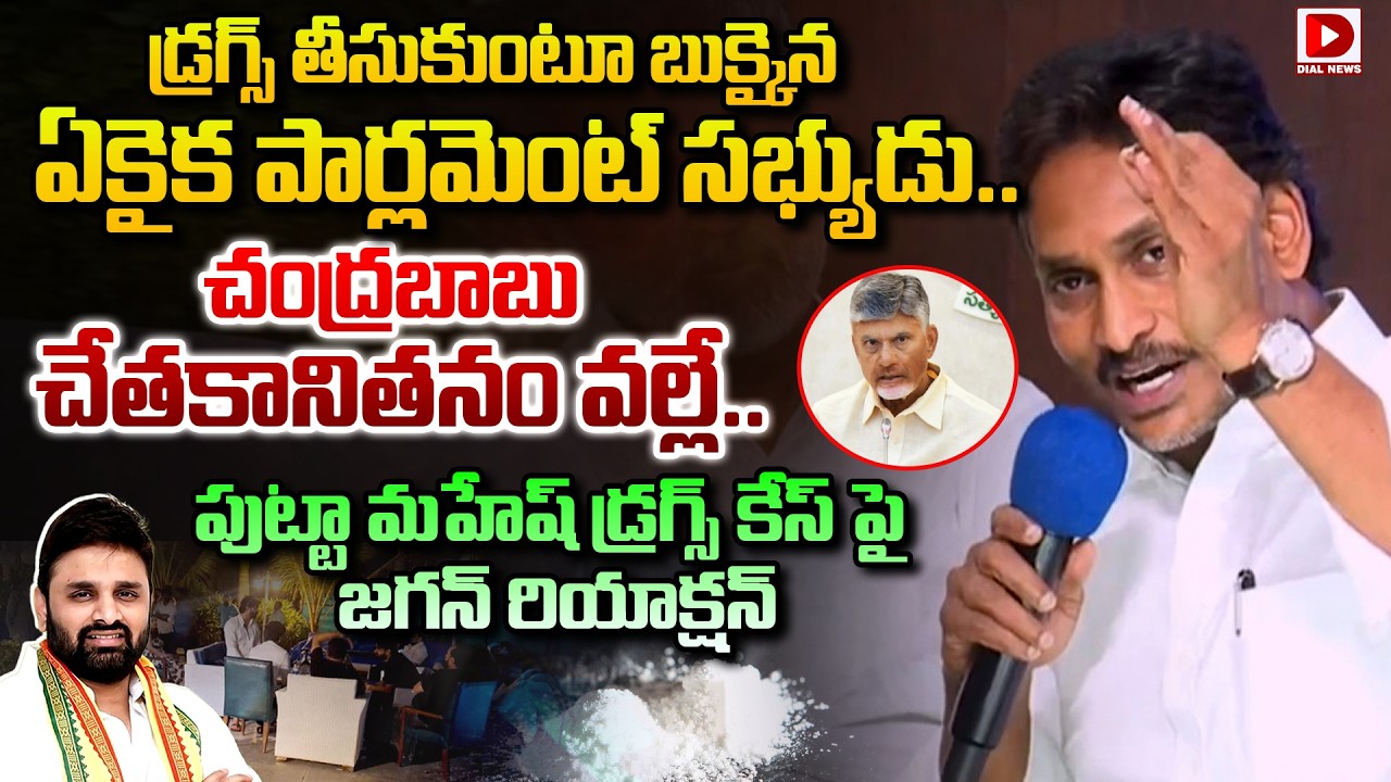 పుట్టా మహేష్ డ్రగ్స్ కేస్ పై జగన్ రియాక్షన్ | Jagan Reaction On Putta Mahesh Drugs Case | Dial News