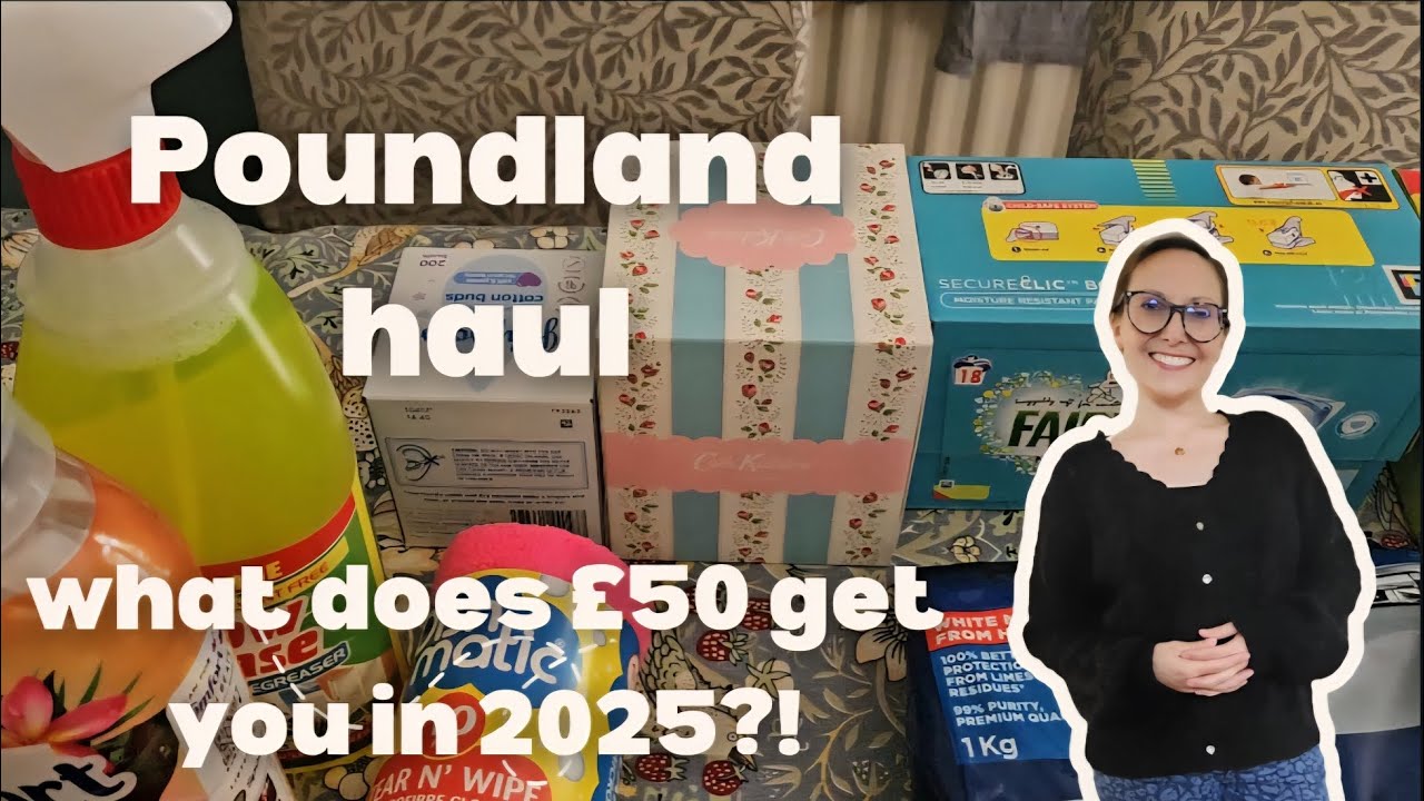 £50 poundland haul | what does £50 get you in 2025?!