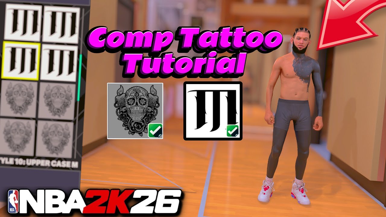 ЛУЧШИЙ УРООК ПО ТАТУ В NBA2K26! КОМПЬЮТЕРНЫЕ ТАТУ 2K26! ЛУЧШИЙ ПРОДВИНУТЫЙ УРООК ПО ТАТУ!