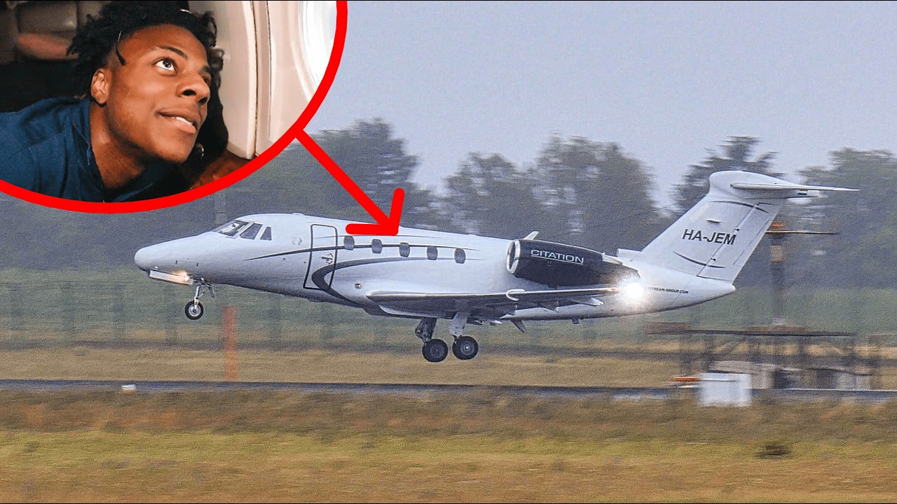 ISHOWSPEED's PRIVATE JET TAKEOFF from BELGRADE in STORM 🇷🇸