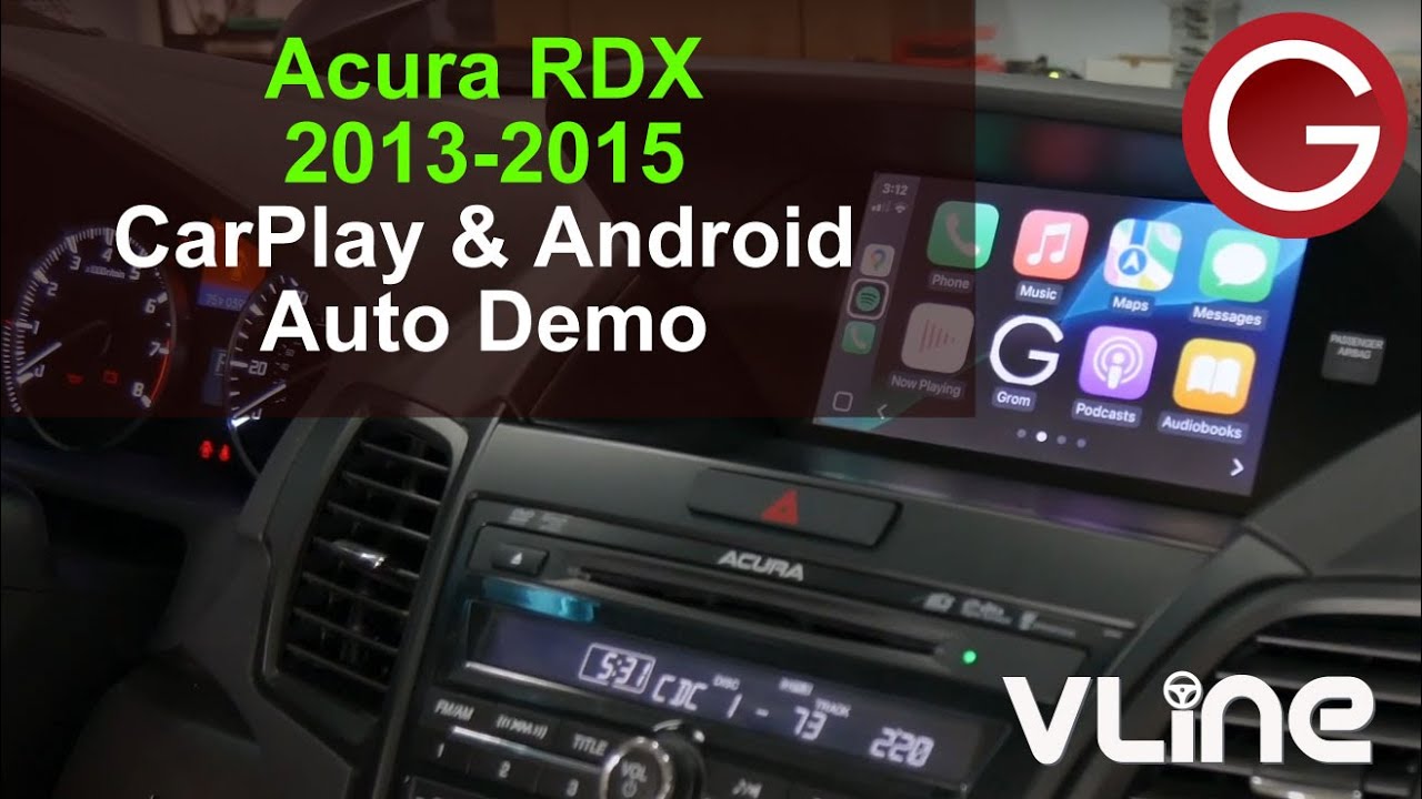 How wireless CarPlay & Android Auto work on Acura RDX 2013 2014 2015 using VLine VL2 System | HON2V