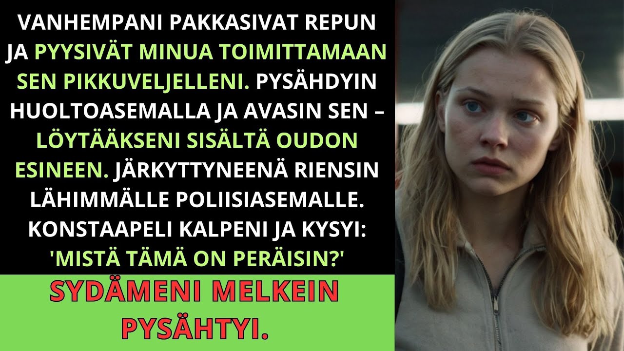 Vanhemmat pakkasivat veljen repun. Huoltamolla löytyi salaisuus, jota poliisi pelkäsi niin kovasti..