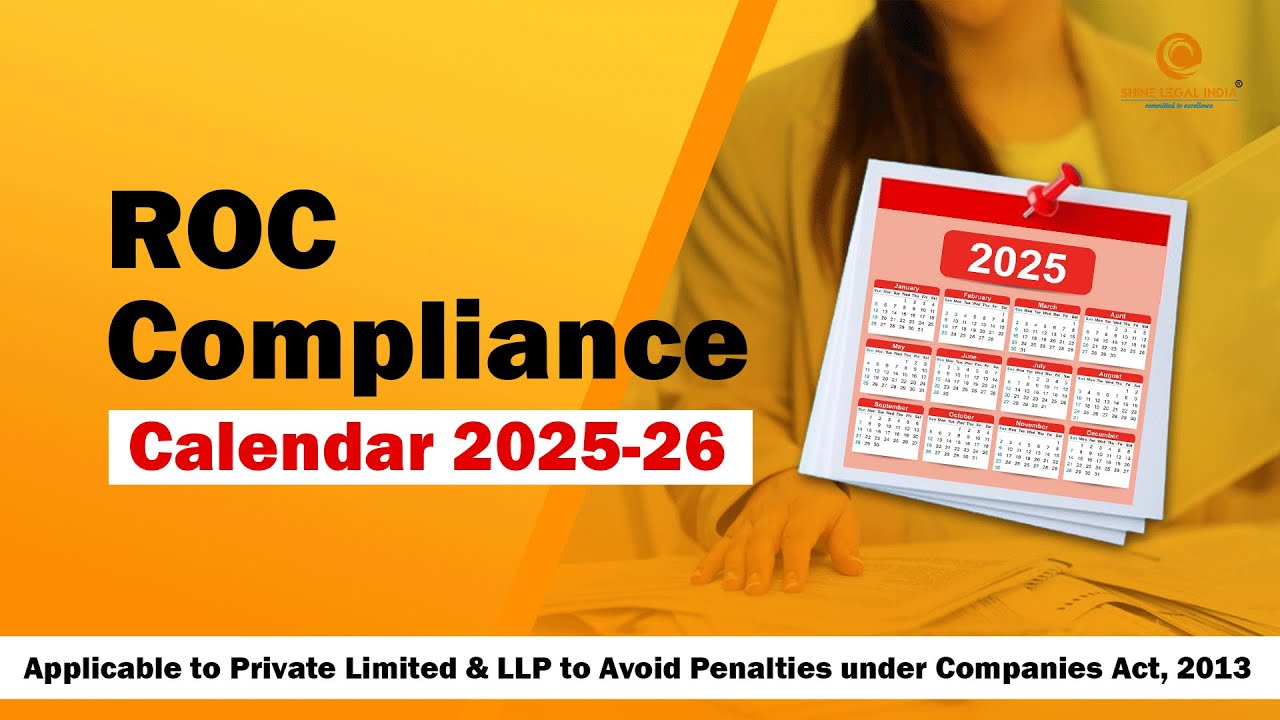 ROC Compliance Calendar 2025 📆 | Important Due Dates for Company Filings in India