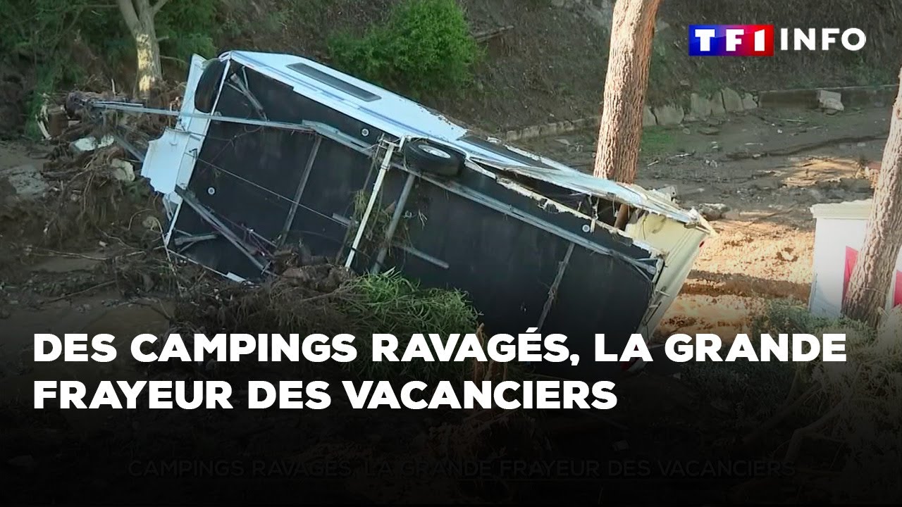 Sud-Est : des campings ravagés, la grande frayeur des vacanciers ｜TF1 INFO