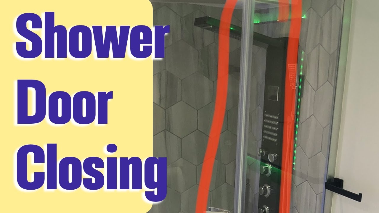 How to repair frameless shower door closing issues