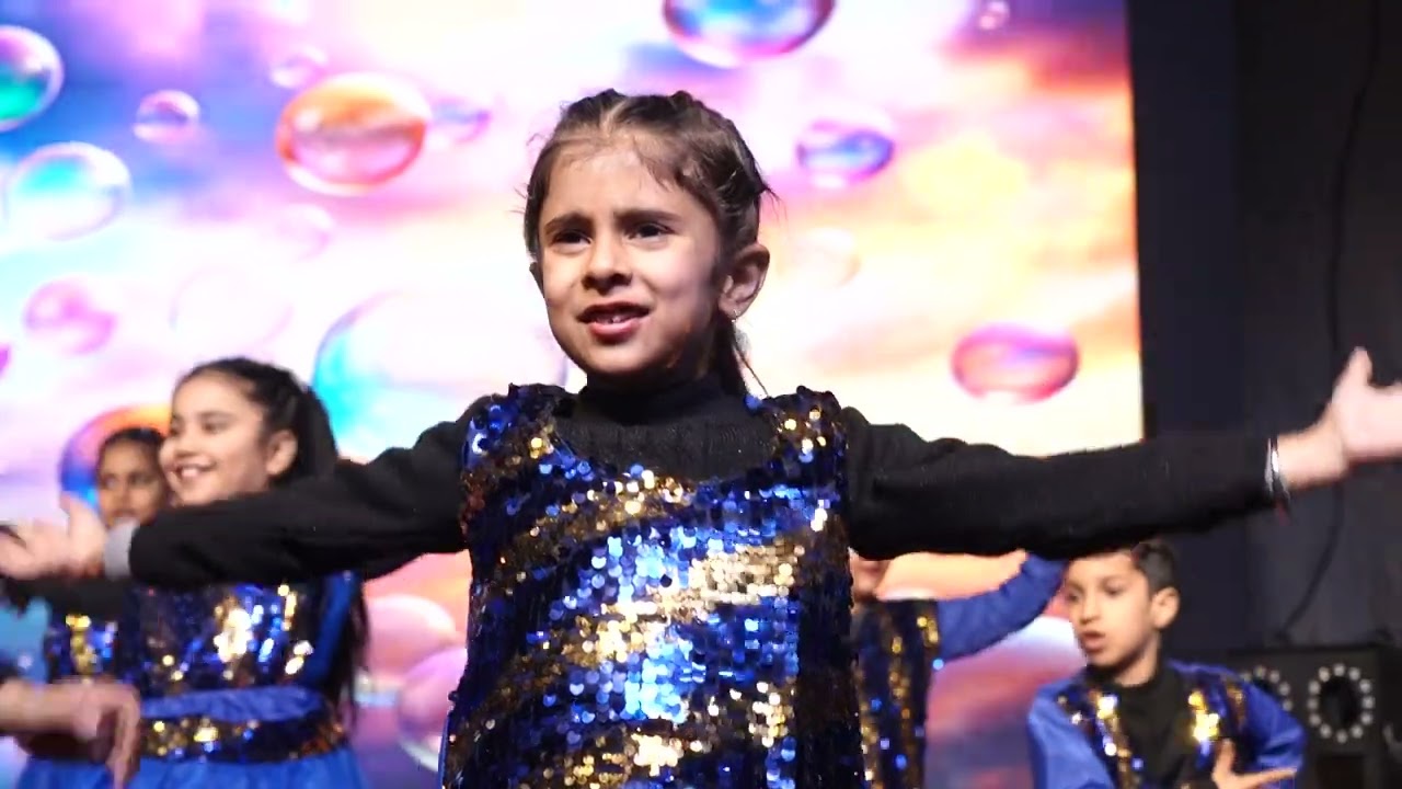 Our Little stars shine softly , just like dew drops in the morning Let's see our children shine like