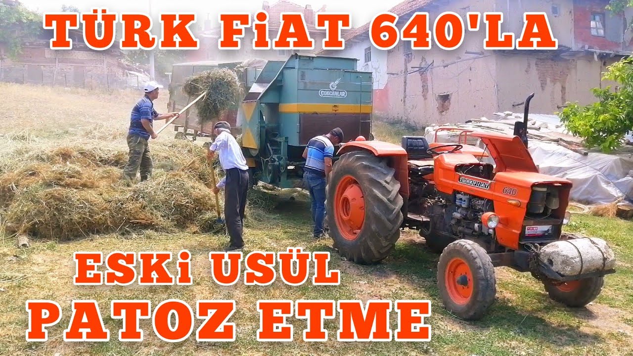TÜRK FİAT 640'LA ESKİ YÖNTEM PATOZ  ETME (Kuzulara atom saman)