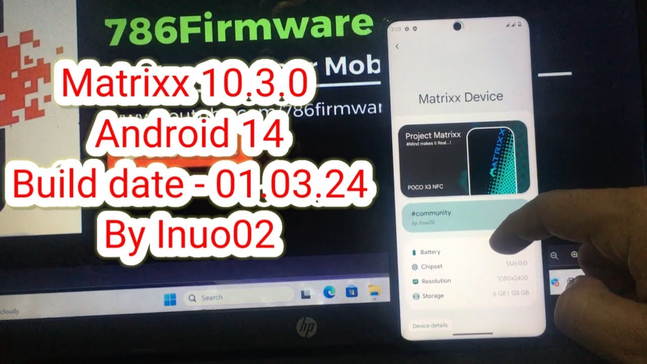 Matrixx OS Custom Rom For POCO X3 by Inuo02