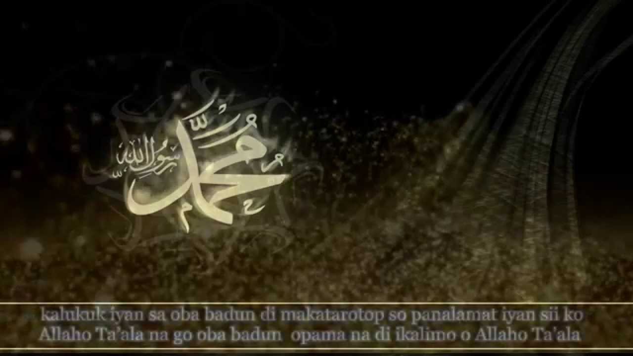 SO MORIPORI A MASA O NABI TANO A MUHAMMAD SANGKAYA DONYA