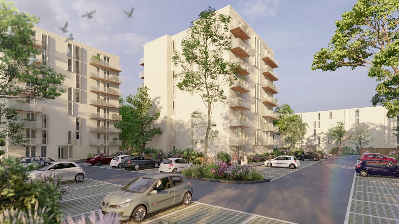 Film 3D de présentation de la requalification urbaine à Cenon