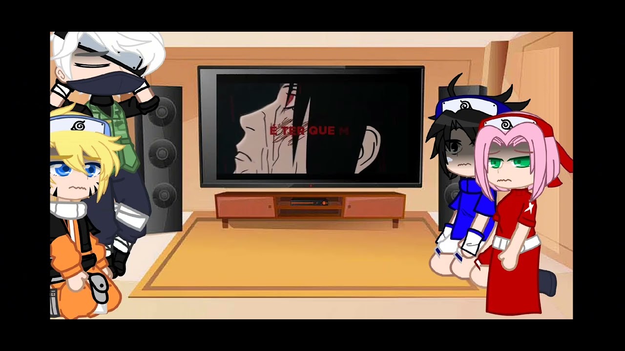 Time 7 Reagindo Ao Rap Do Itachi(Gacha/BR)@jrp #reactionvideo #gacha