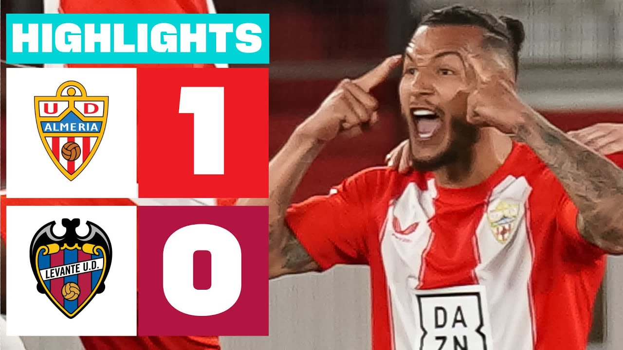 UD ALMERÍA 1 - 0 LEVANTE UD I RESUMEN LALIGA HYPERMOTION