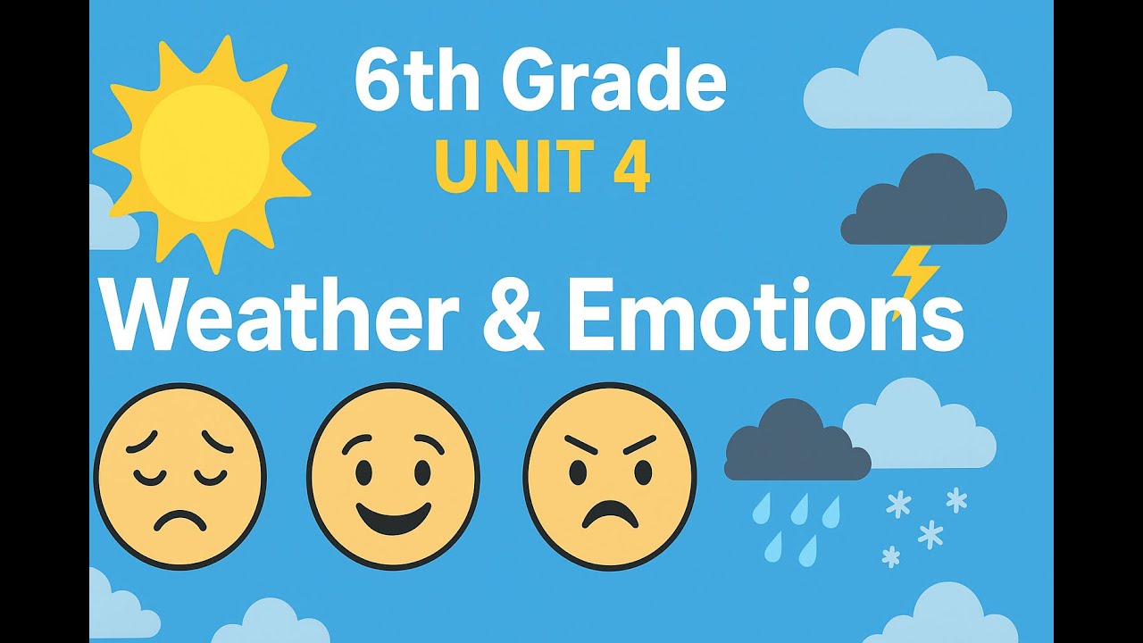 İNGİLİZCE 6. Sınıf 4. Ünite Weather & Emotions I Konu Anlatım ve Soru Çözüm