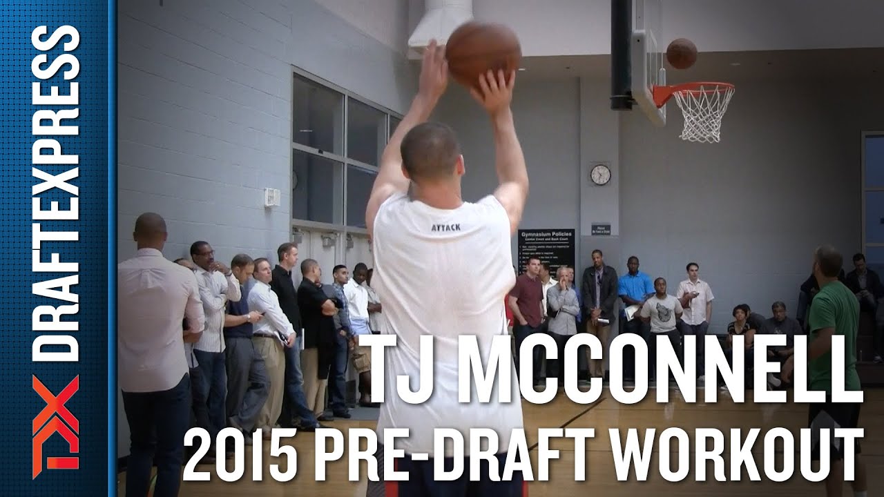 Видео тренировки Ти Джея Макконнелла перед драфтом НБА 2015 года — DraftExpress