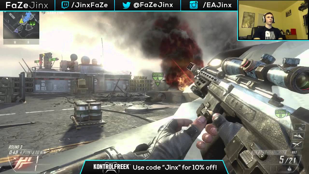 FaZe Jinx: Live Bo2 SnD Trickshotting! (FIRST ROUND!)