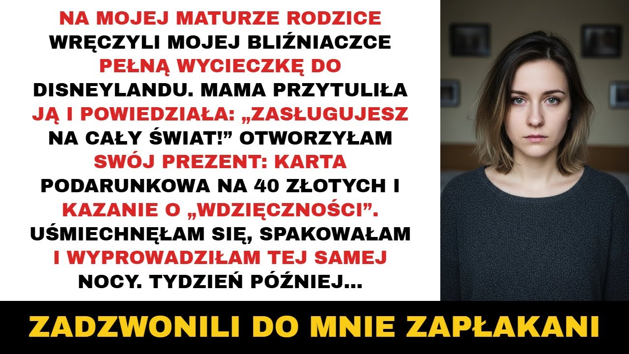 Rodzice porzucili mnie po absolutorium  lata później pojawiłem się na ich zjeździe i ich zszokowałem