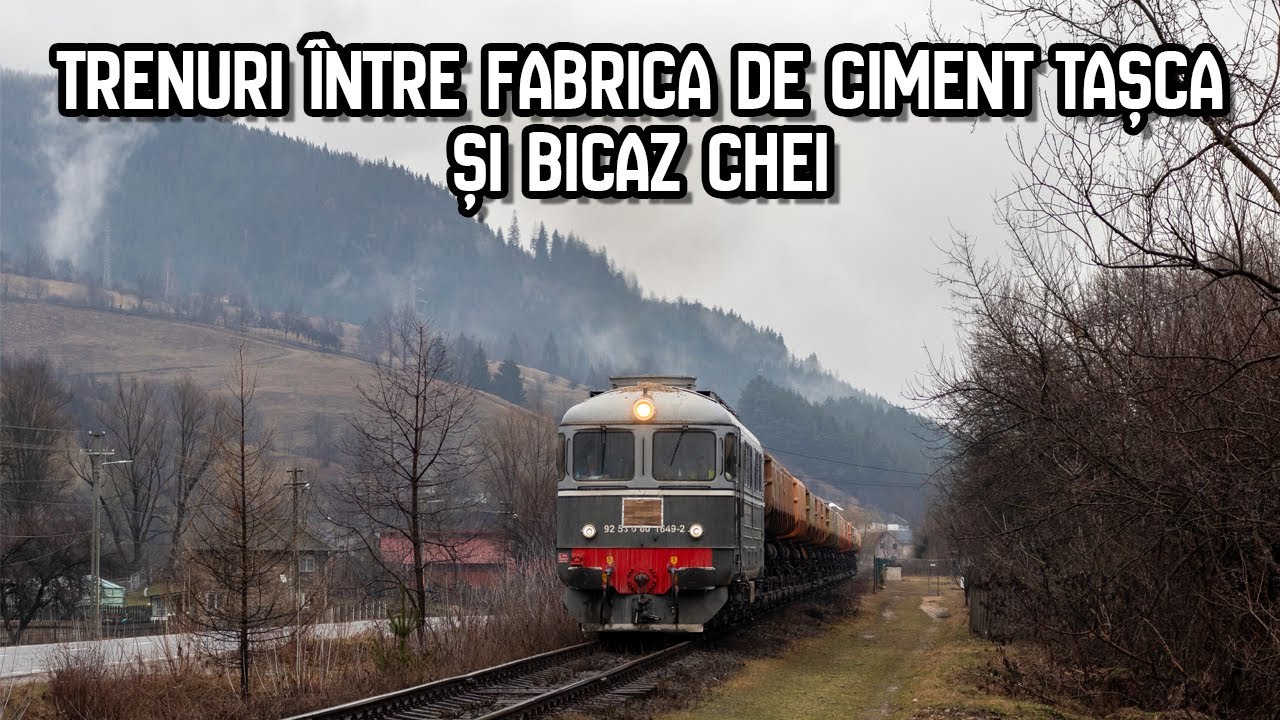 Trenuri între Fabrica de ciment Tașca și Bicaz Chei - aprilie 2021