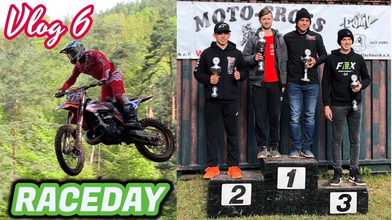 Raceday in the sand of Fischbach + Podium!!(Vlog 6)