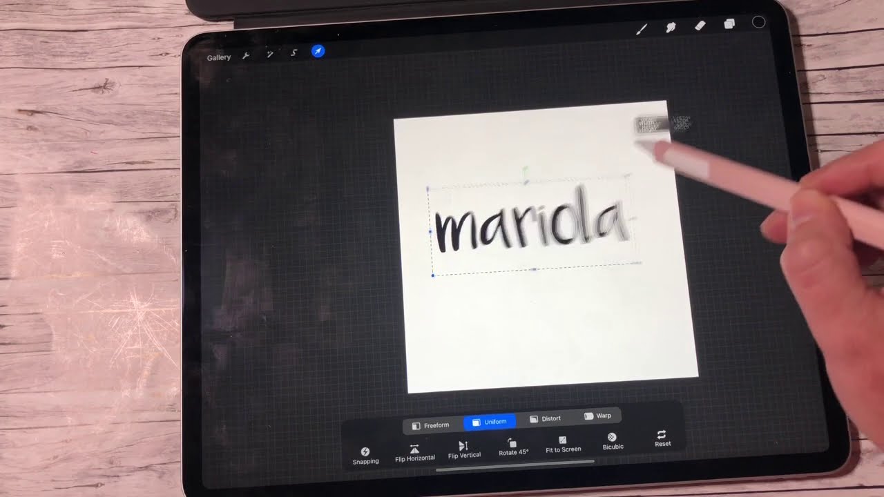 Jak ustawić scribble na iPad - jak działa scribble procreate