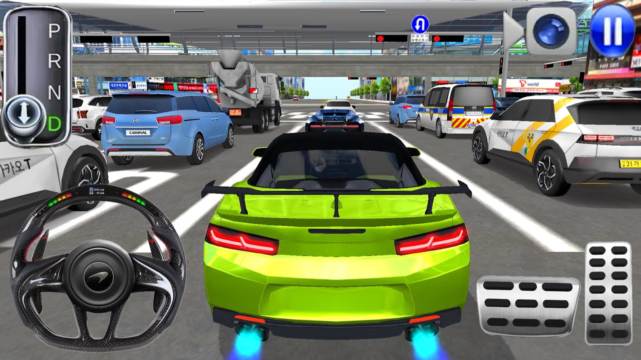 New green maclaren car driving for washing cars - 3d car driving games 2026 - android car gameplays 