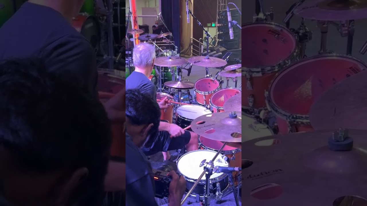 Daveweckl 🔊Sound check seen || Chennai Drum Fest  #daveweckl #yamaha #drums #chennaidrumfest