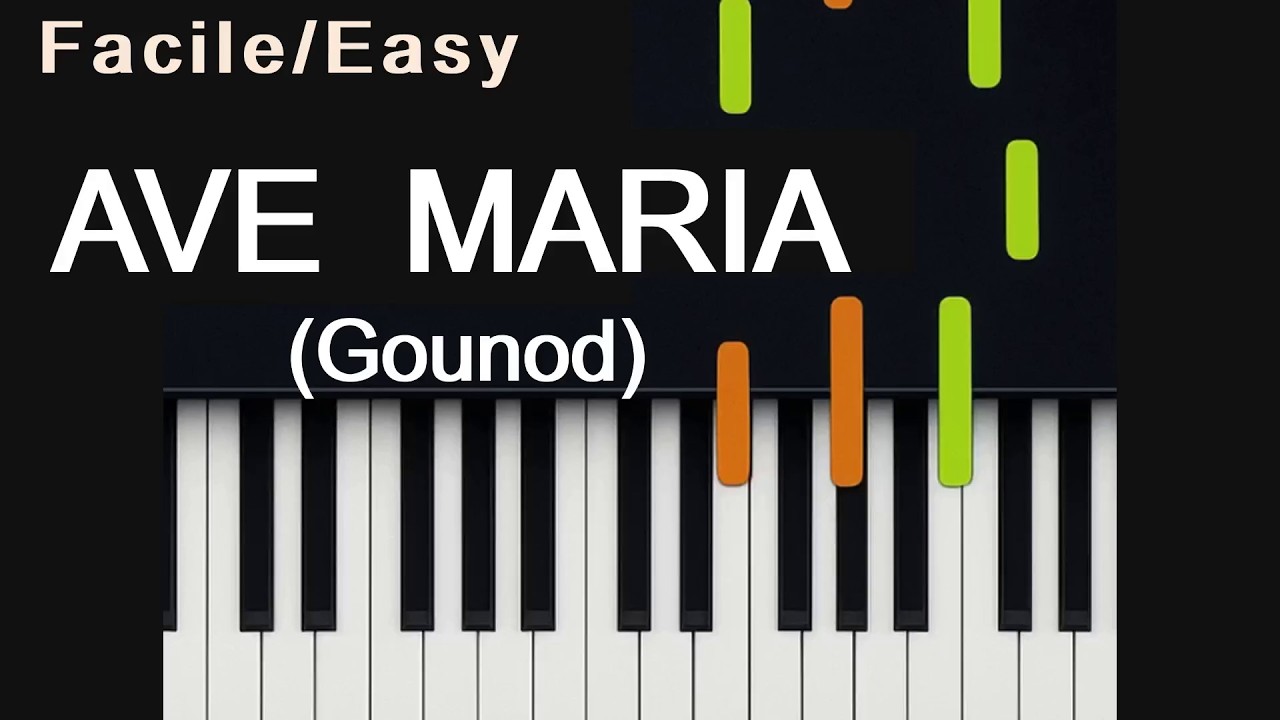 Ave Maria piano tutorial (C.Gounod) JOLIE ET FACILE