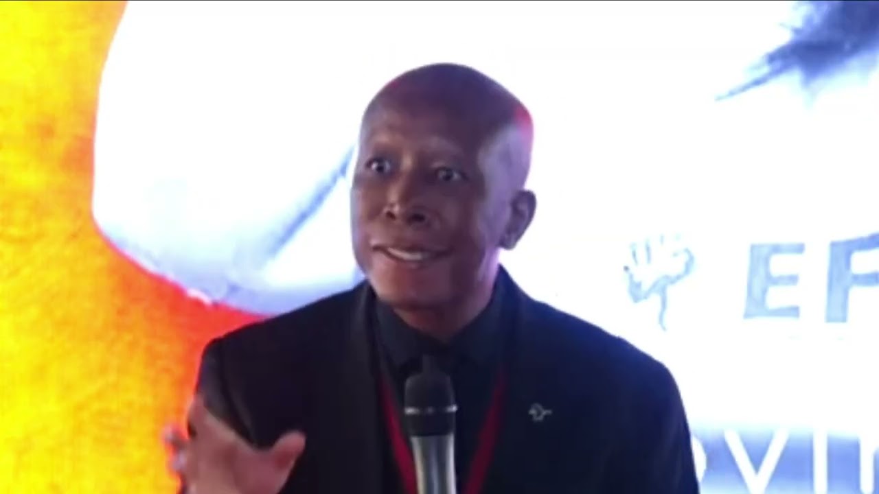 Julius Malema at the Funeral of Mama Winnie Mphahlele 