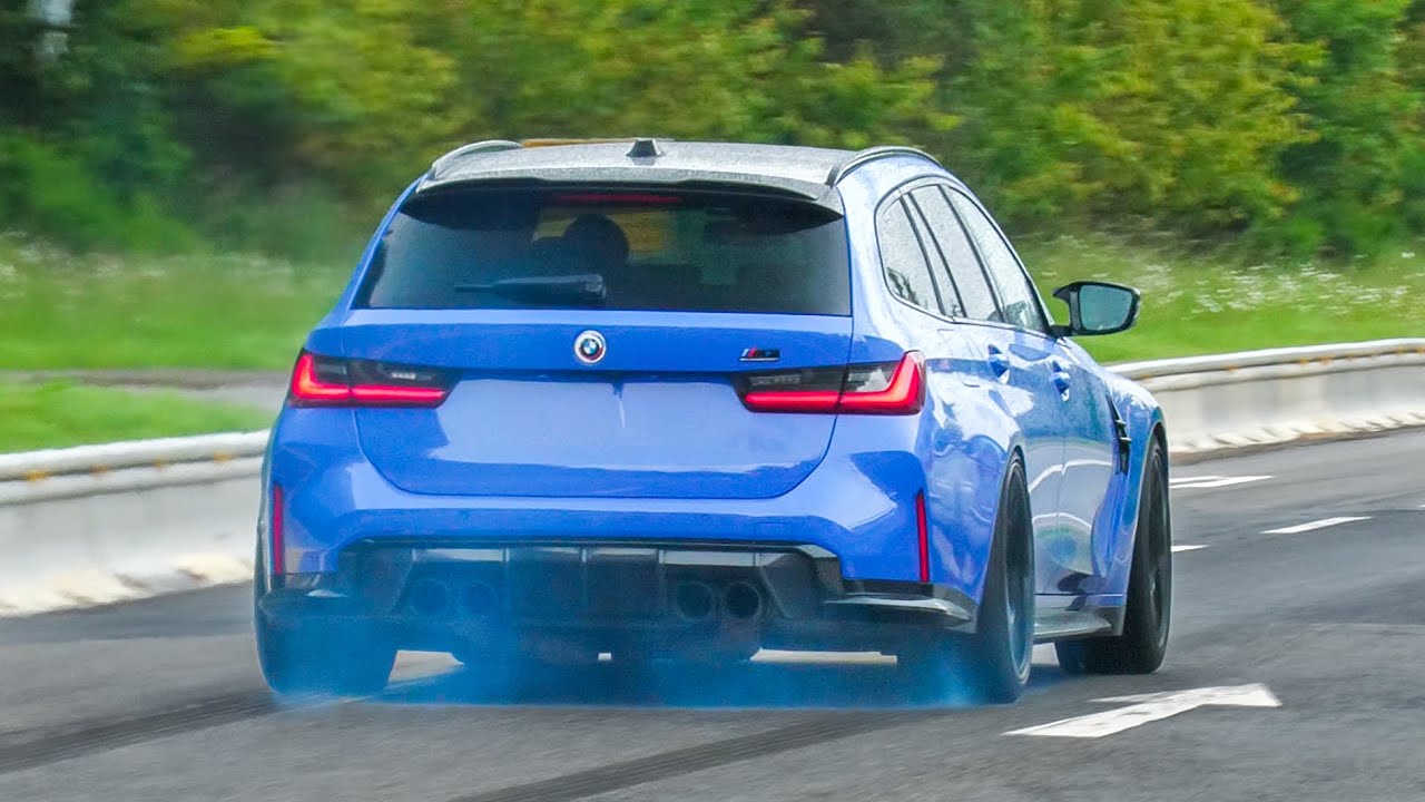 Cars Leaving Nürburgring Tankstelle - M3 E46 V10, CRAZY EVO, M3 G81 Drift, Huracan STO, RCF, E36 V8