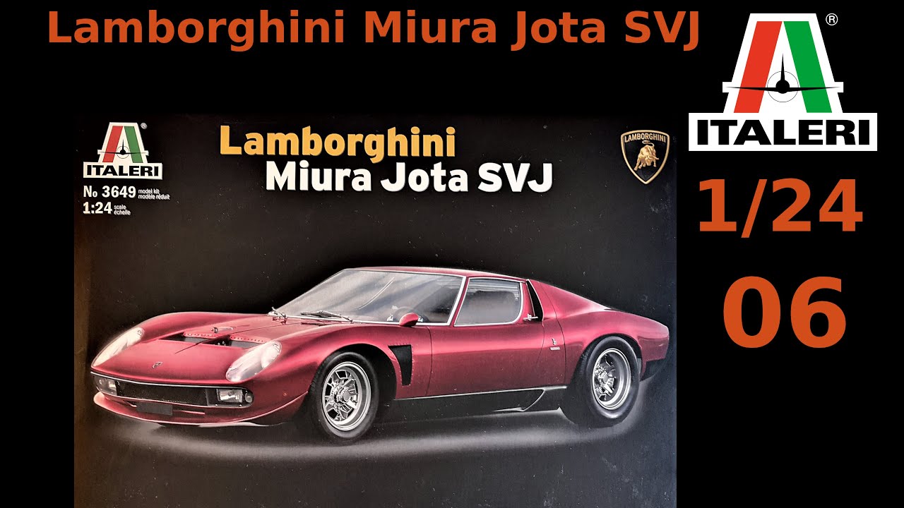 #EP06 - Lamborghini Miura Jota SVJ  by Italeri 1/24 (English subtitles)