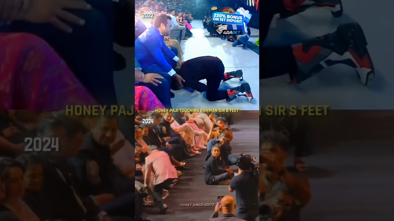 Honey Paji Touching Ar.Rahman Sir's Feet 😍❤️ #yoyohoneysingh #shorts