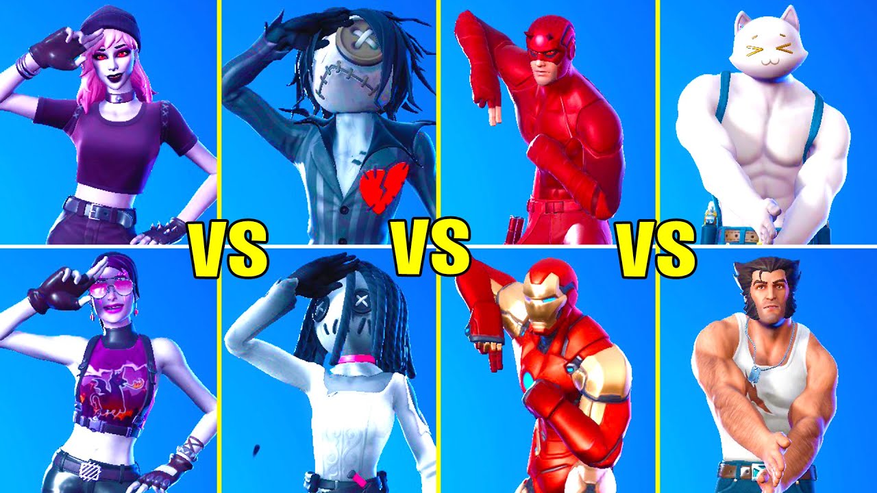 Fortnite Dance Battle Of Legendary Skins! #2 (Halloween Skins, Daredevil, Gnash)