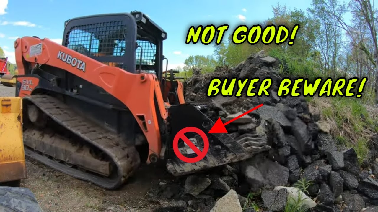 Buying & testing Skid Steer Tooth Bucket also Ripping out Concrete Patio