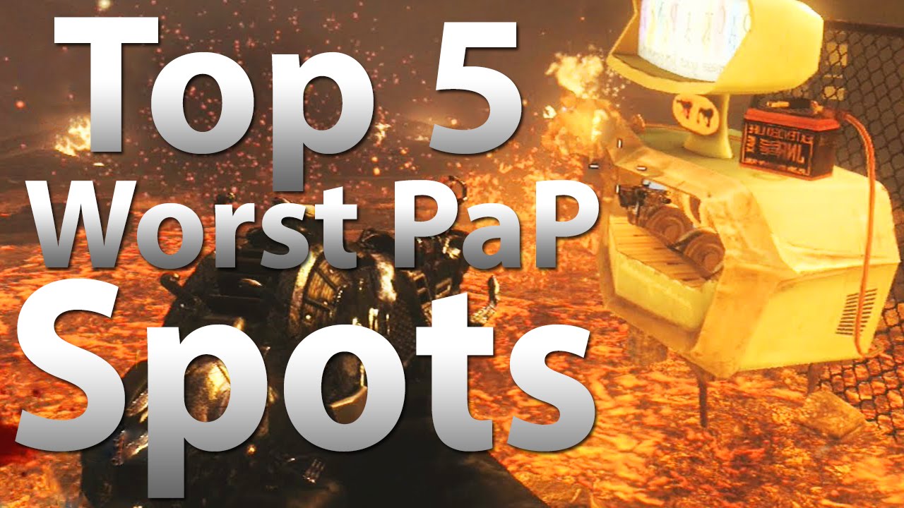 TOP 5 Worst Pack a Punch Locations in 'Call of Duty Zombies' - Black Ops 2 Zombies, BO & WAW