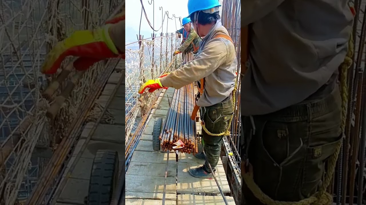 Power cooling Tower construction process- Good tools and machinery make work easy
