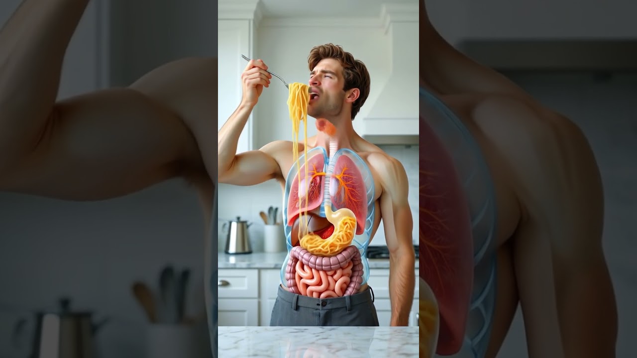 What Happens Inside Your Body After Eating Noodles | 3D Digestion Animation