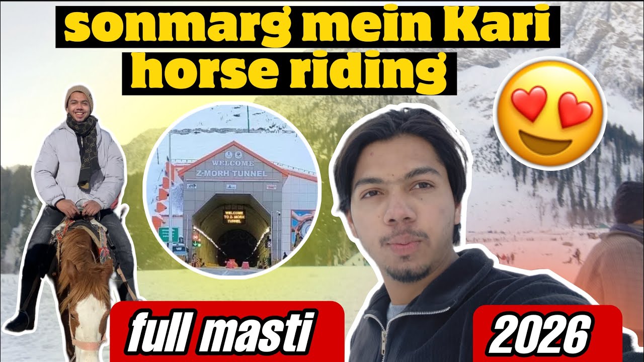 Kashmir Sonmarg Main Kari horse 🐎riding || in winter activities