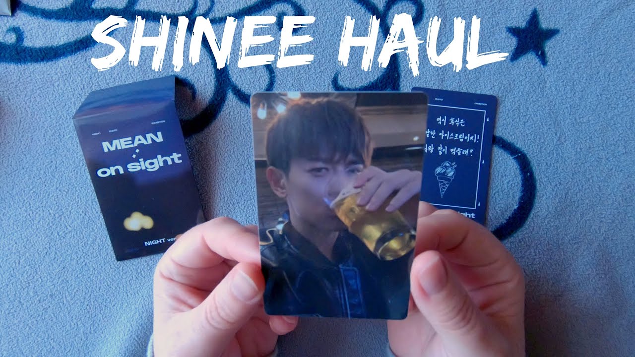 SHINEE haul! | Taemin Ephemeral Gaze Finale | Minho MEAN On Sight | Onew | Key | kpop | photocards