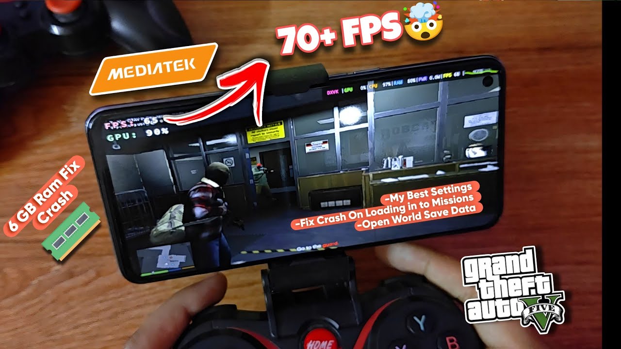 Massive GTA V Performance Boost for All Mali Devices | Best Settings + Crash Fix (Gamehub Emulator)