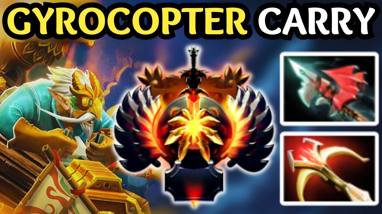 🔥 GYROCOPTER CARRY &mdash; MAX DPS AND TEAMFIGHT IMPACT 🔥 DOTA 2