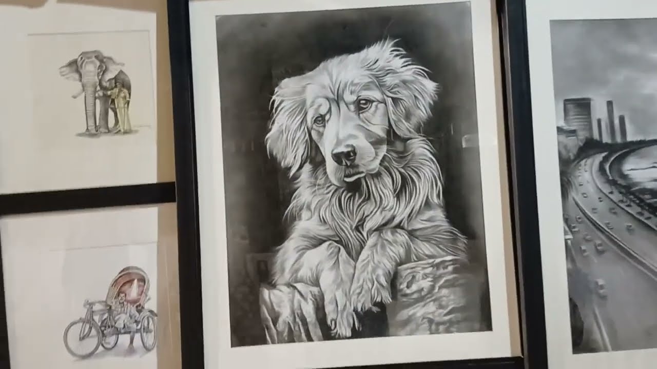 Kala Ghoda Art Festival 🧑🏼‍🎨 Art Plaza Gallery 🧑🏼‍🎨✏️🎨 #art #kalaghodaartfestival #artist #sketchful