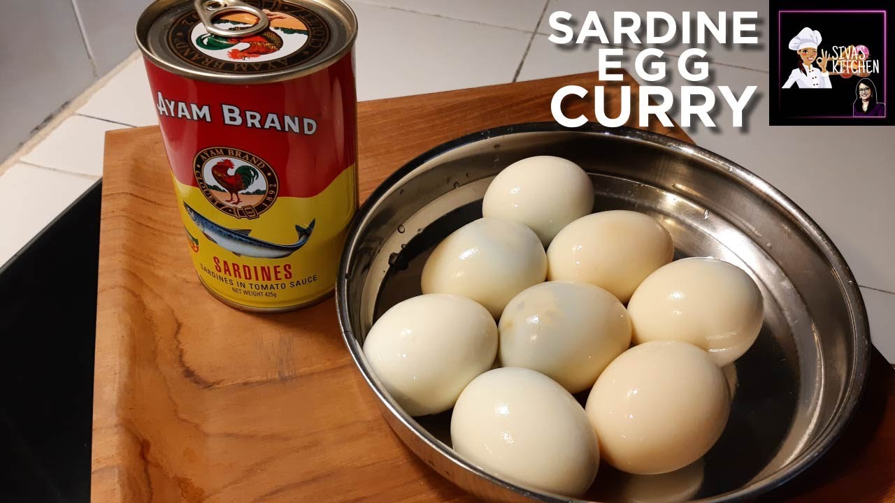 SARDIN AND EGG CURRY   sardine curry leh muttei yaaaa 😃😃 KARI SARDIN TELUR REBUS